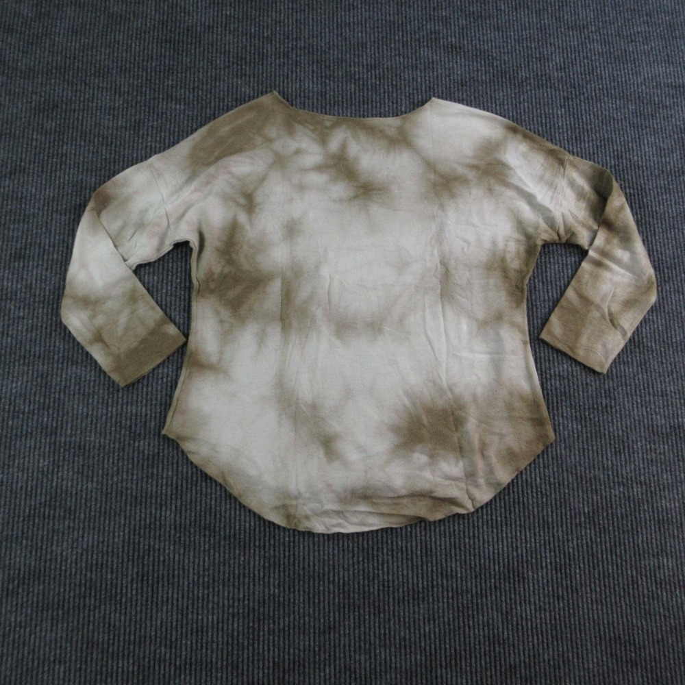 Tempo Paris Sweater Pullover Womens S/M Beige Boat Neck Tight-Knit Relaxed - Picture 10 of 12